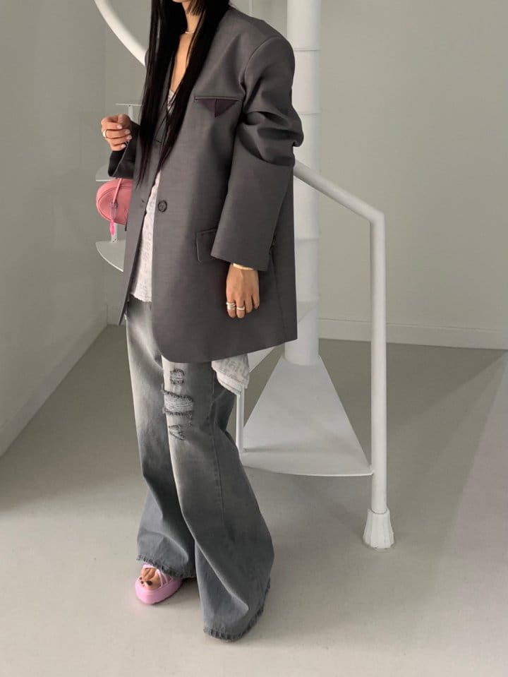 Bricklane - Korean Women Fashion - #momslook - Plus Vintage Black Denim Pants - 7