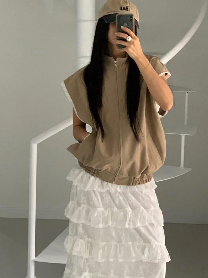 Bricklane - Korean Women Fashion - #momslook - ST Color Banding Vest - 5
