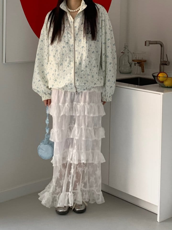 Bricklane - Korean Women Fashion - #momslook - Lace Kan Kan Skirt - 8