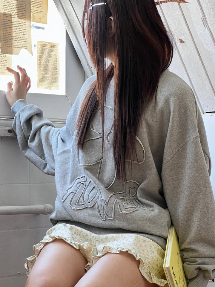 Bricklane - Korean Women Fashion - #thelittlethings - Dekki Flower Sweatshirt - 7