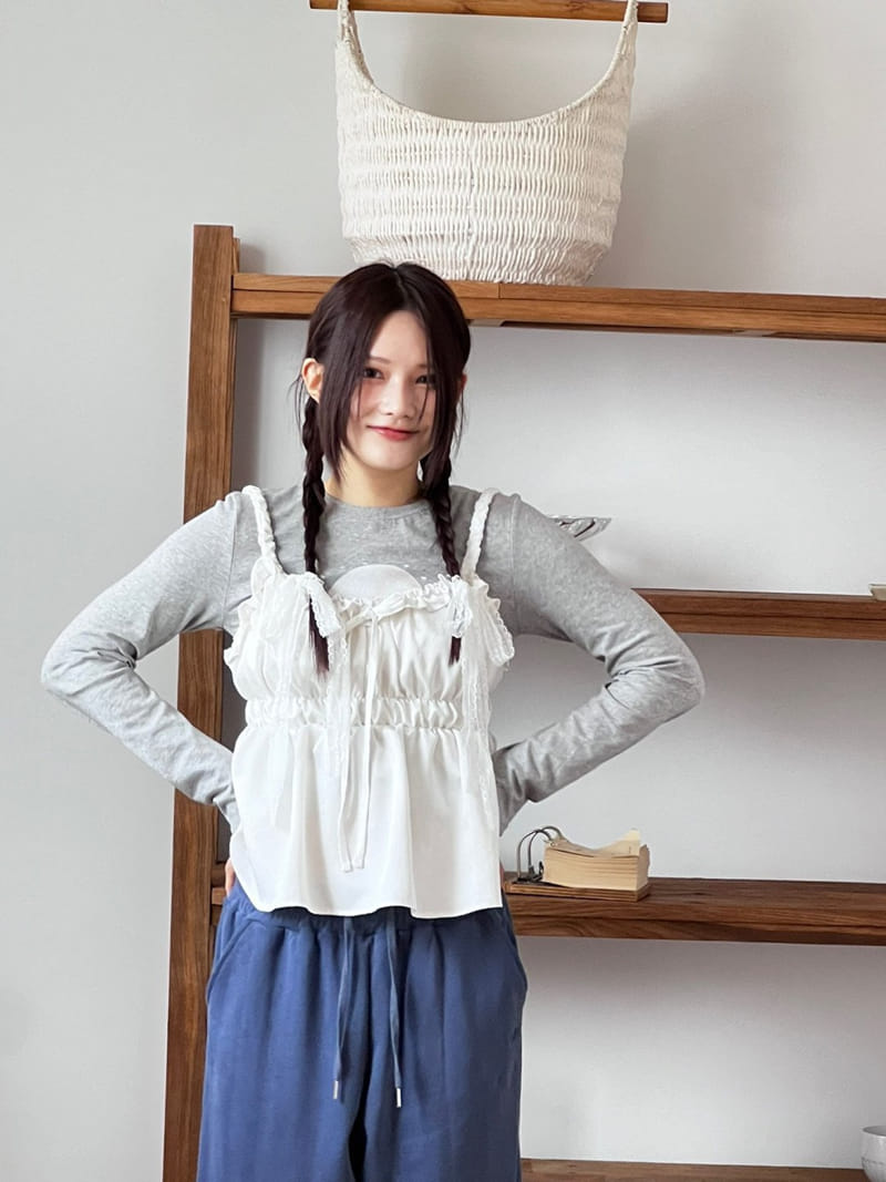 Bricklane - Korean Women Fashion - #womensfashion - Unbalance Banding Blouse  - 7