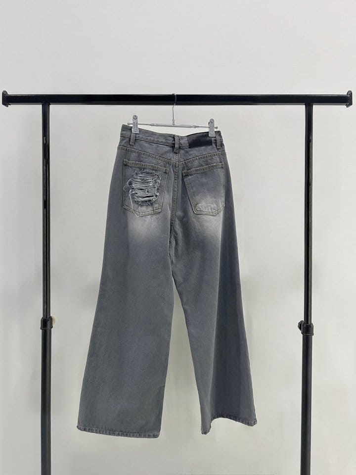 Bricklane - Korean Women Fashion - #womensfashion - Plus Vintage Black Denim Pants - 2
