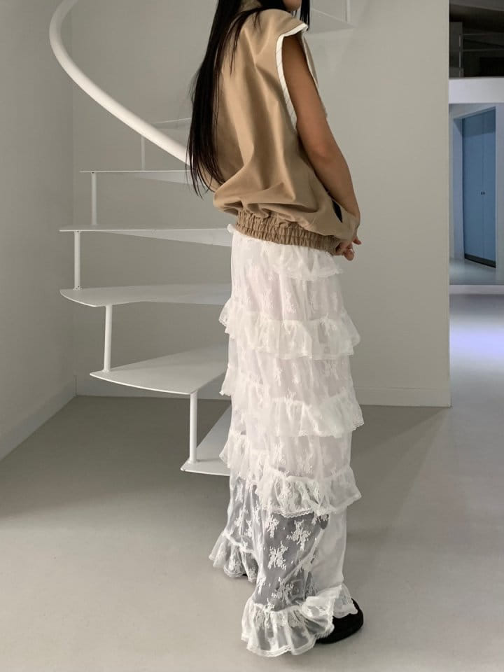 Bricklane - Korean Women Fashion - #womensfashion - Lace Kan Kan Skirt - 9