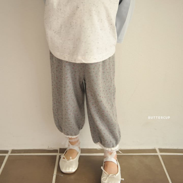 Buttercup - Korean Children Fashion - #kidsshorts - Waffle Mini Flower Pants - 6