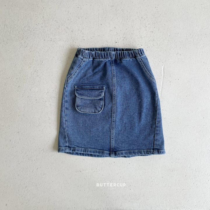 Buttercup - Korean Children Fashion - #prettylittlegirls - Long Denim Skirt