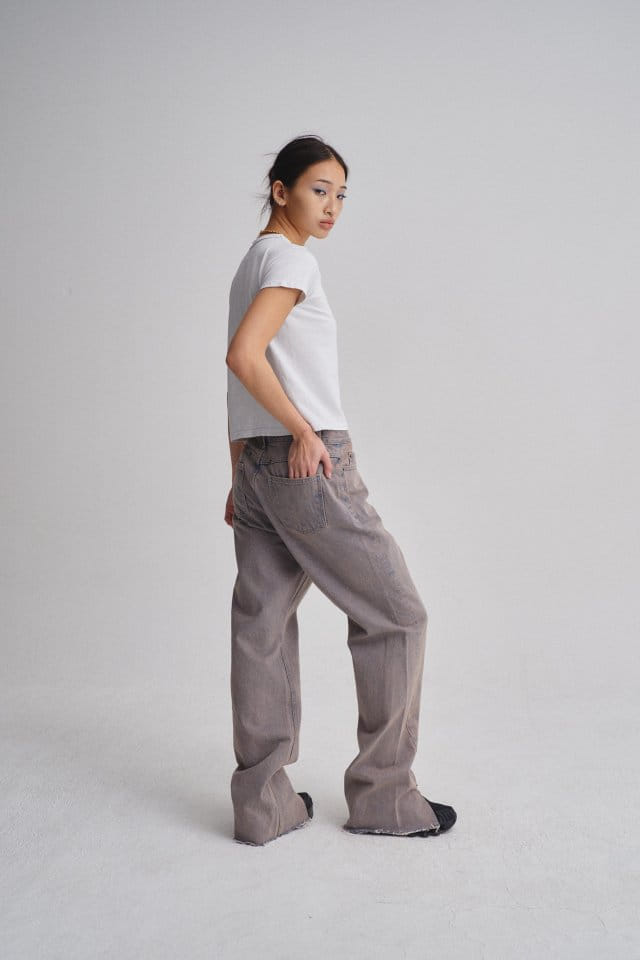 Charlotte - Korean Women Fashion - #momslook - 959 Slit Denim - 3