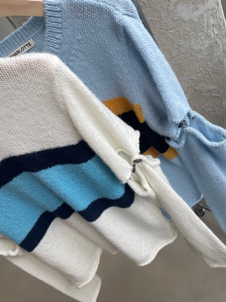 Charlotte - Korean Women Fashion - #momslook - Short Sleeve Connect Knit - 6