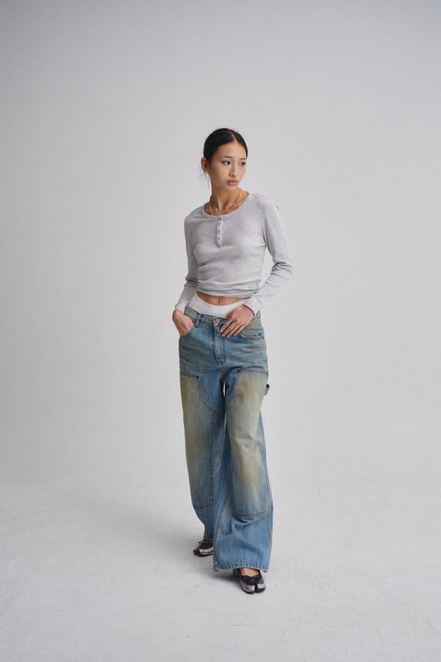 Charlotte - Korean Women Fashion - #momslook - 972 Capender Blue Denim Pants - 5