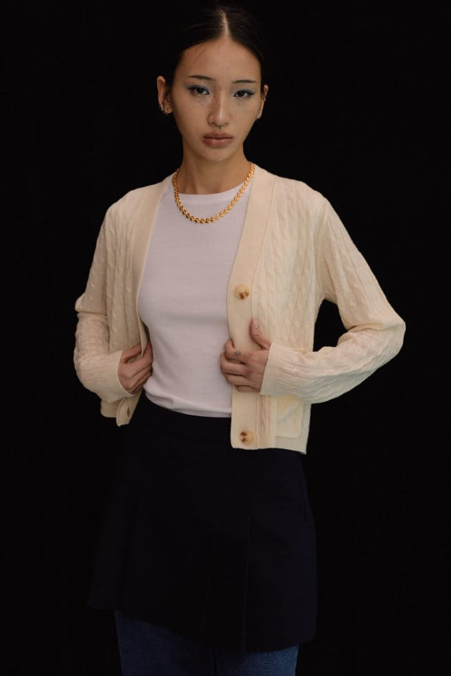 Charlotte - Korean Women Fashion - #momslook - W Twiddle Cardigan - 2