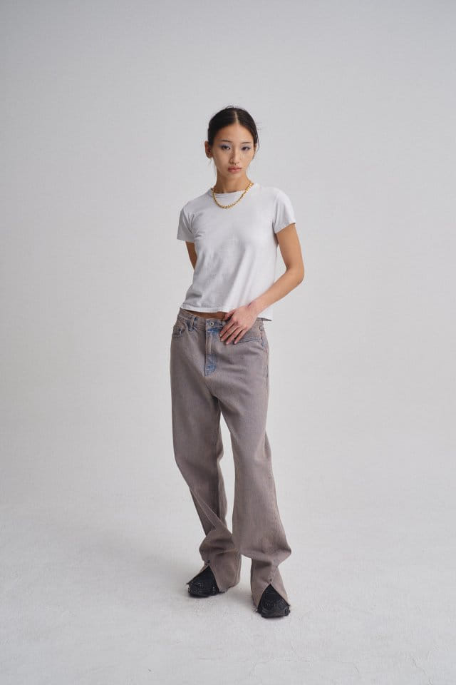 Charlotte - Korean Women Fashion - #womensfashion - 959 Slit Denim - 2