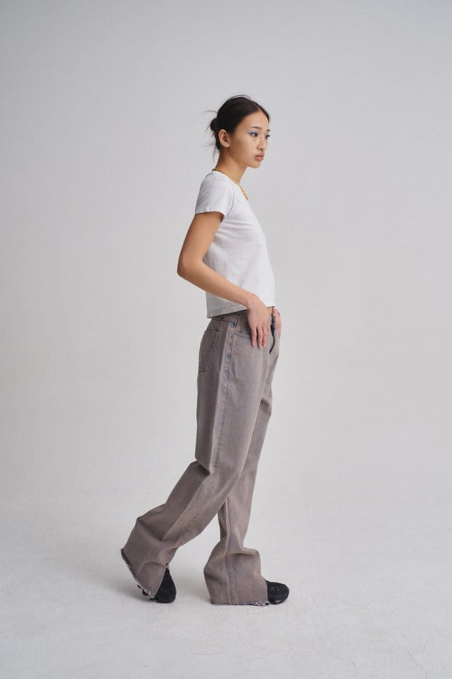 Charlotte - Korean Women Fashion - #momslook - 959 Slit Denim - 4