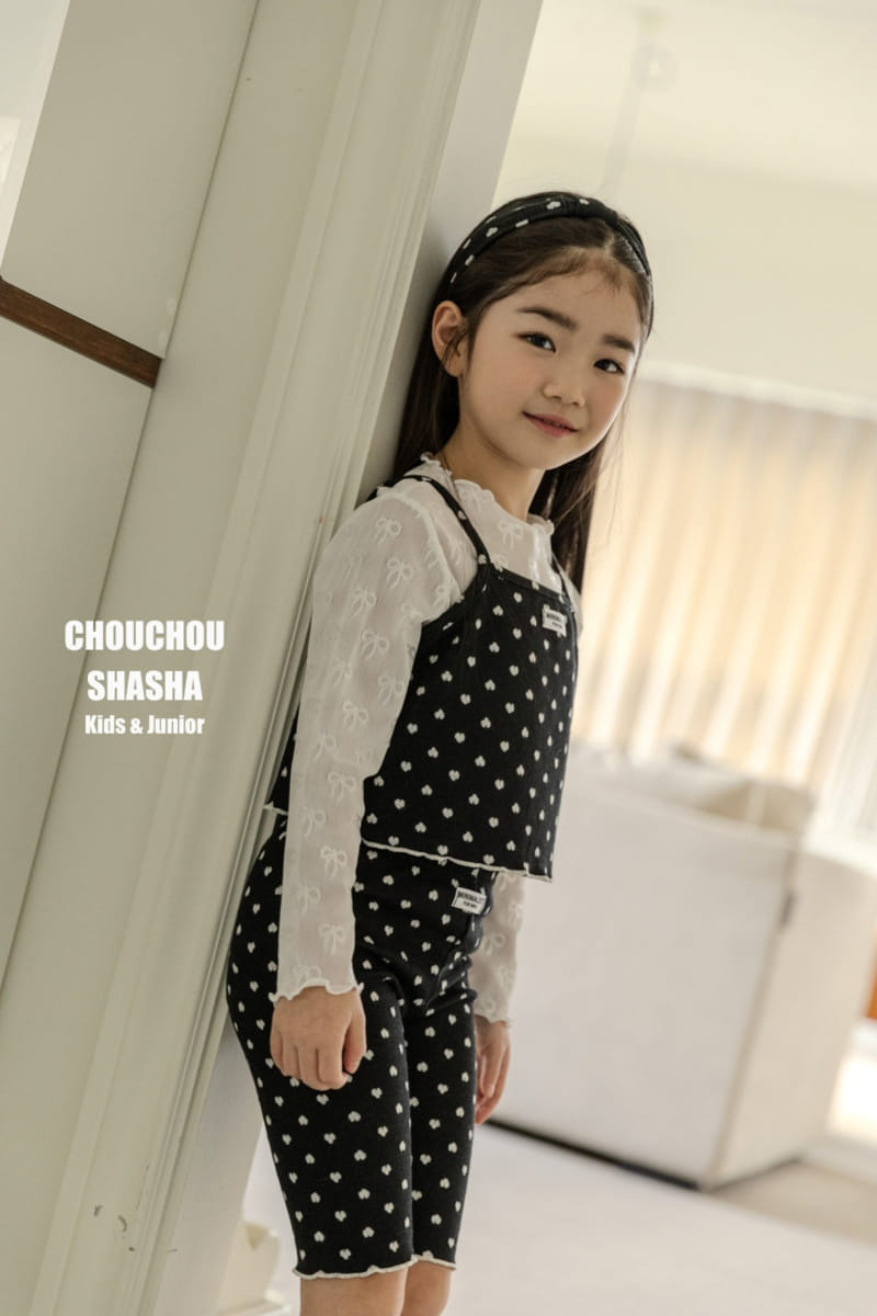 Chouchou Shasha - Korean Children Fashion - #Kfashion4kids - Loving U Top Bottom Hair Band Set  - 5