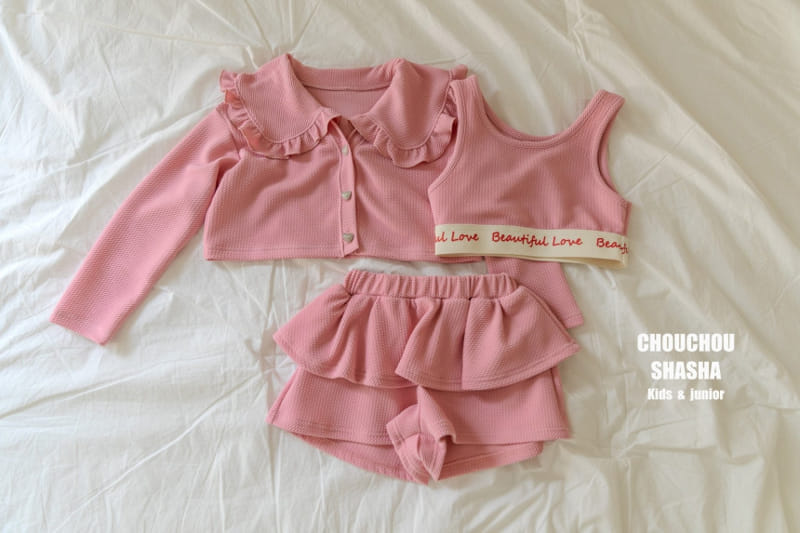 Chouchou Shasha - Korean Children Fashion - #kidsstore - Beautiful Top Bottom Set - 2