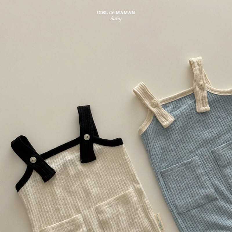 Ciel De Maman - Korean Baby Fashion - #babyoutfit - Melon Dungarees - 8