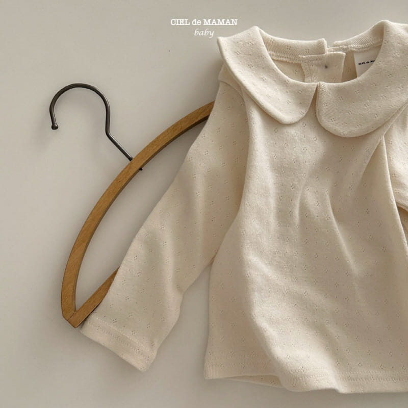 Ciel De Maman - Korean Children Fashion - #kidzfashiontrend - Dungca Eyelet Tee - 7