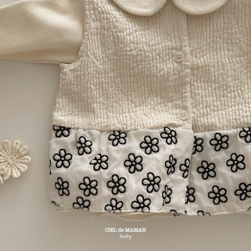 Ciel De Maman - Korean Children Fashion - #todddlerfashion - Flower Vest - 4