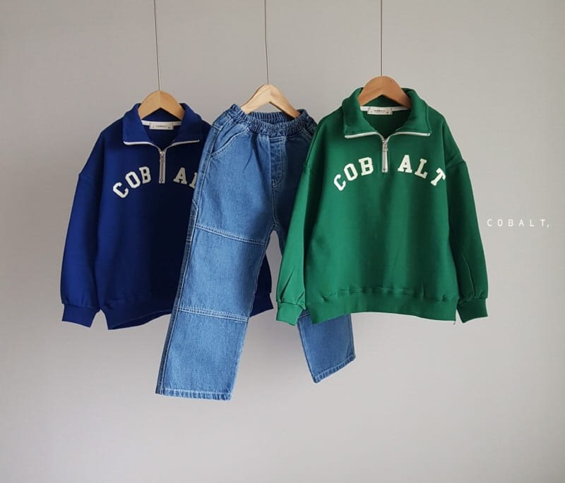 Cobalt - Korean Children Fashion - #minifashionista - Carpenter Denim Pants - 8
