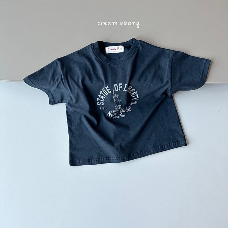 Cream Bbang - Korean Children Fashion - #childrensboutique - New York Short Sleeve Tee