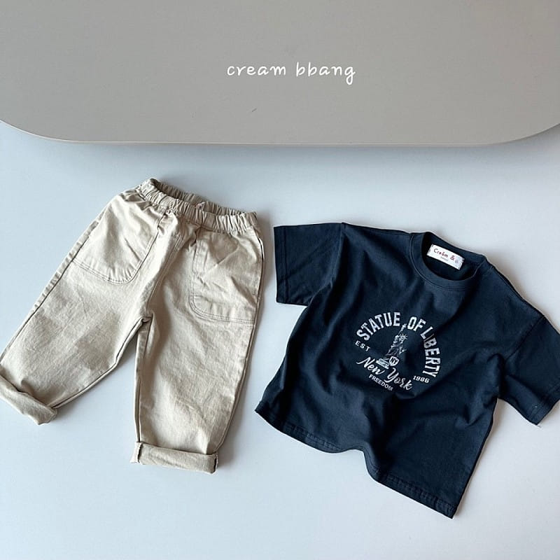 Cream Bbang - Korean Children Fashion - #discoveringself - New York Short Sleeve Tee - 3