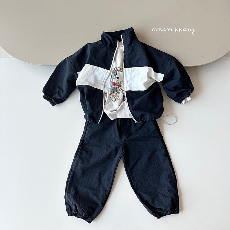 Cream Bbang - Korean Children Fashion - #littlefashionista - Color Windbreak
