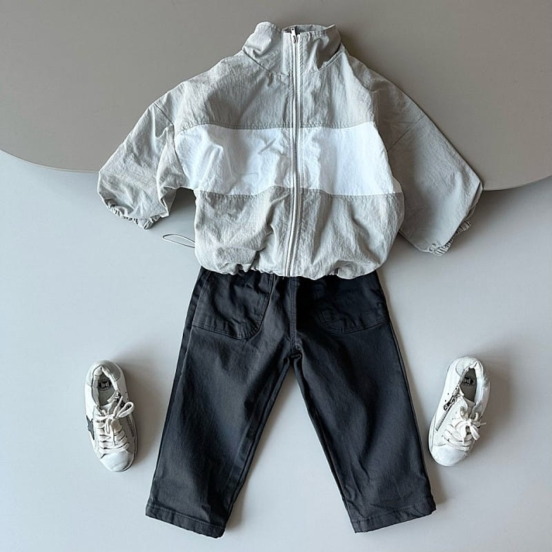 Cream Bbang - Korean Children Fashion - #minifashionista - Color Windbreak - 3