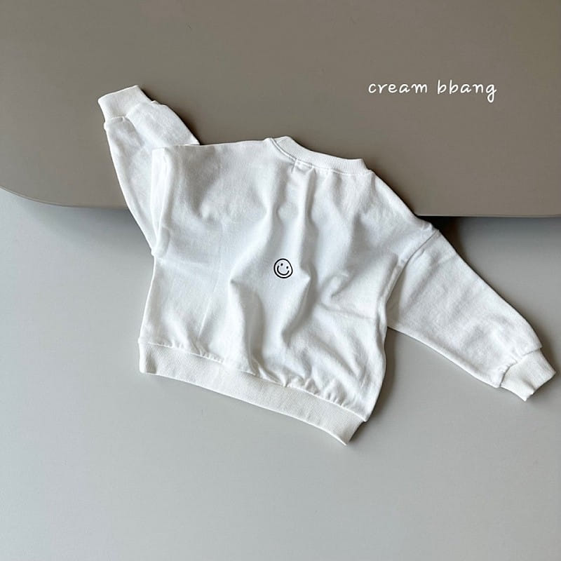 Cream Bbang - Korean Children Fashion - #minifashionista - Smile Sweatshirt