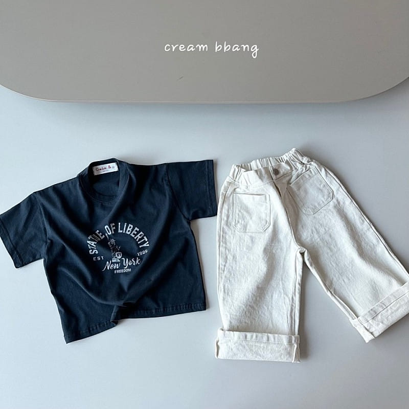 Cream Bbang - Korean Children Fashion - #minifashionista - New York Short Sleeve Tee - 11