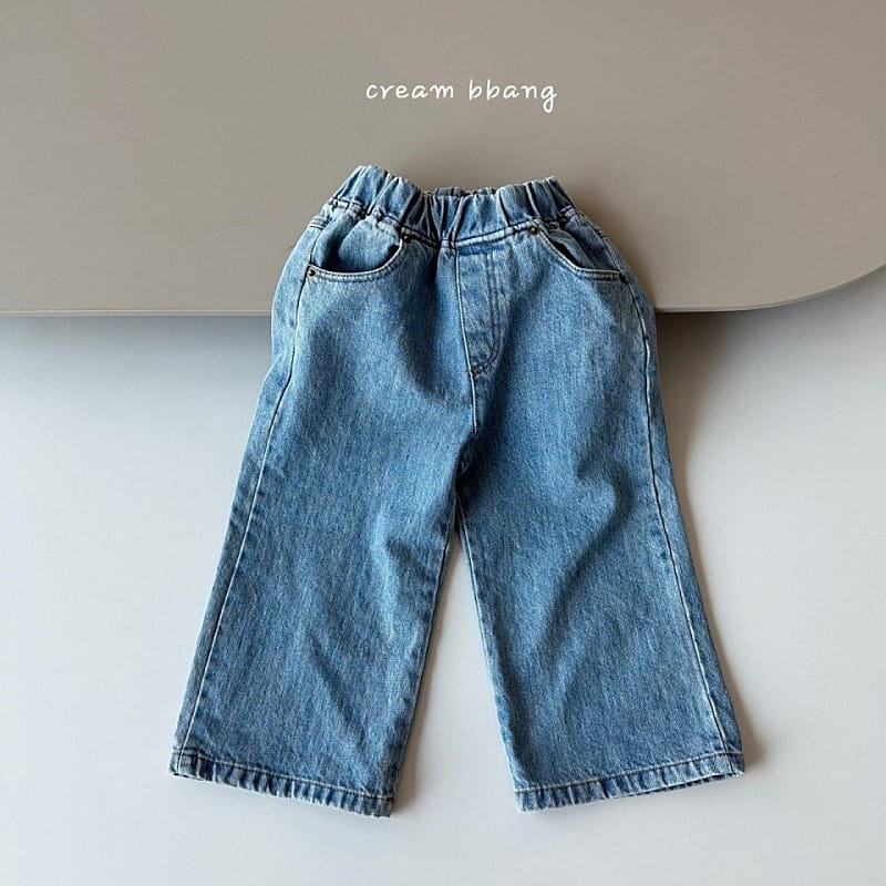 Cream Bbang - Korean Children Fashion - #prettylittlegirls - Echo Wide Denim - 10