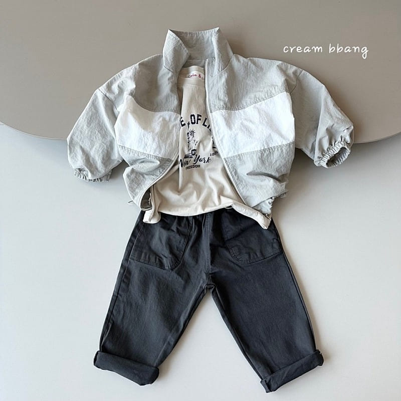 Cream Bbang - Korean Children Fashion - #stylishchildhood - Color Windbreak - 7