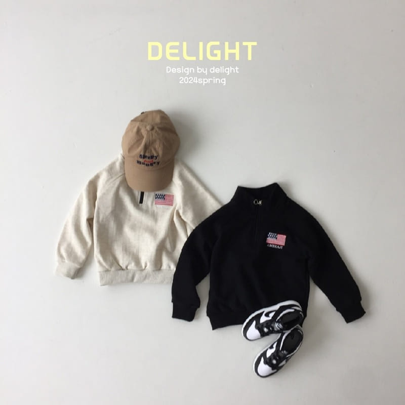 Delight - Korean Children Fashion - #Kfashion4kids - American Half Zip Up