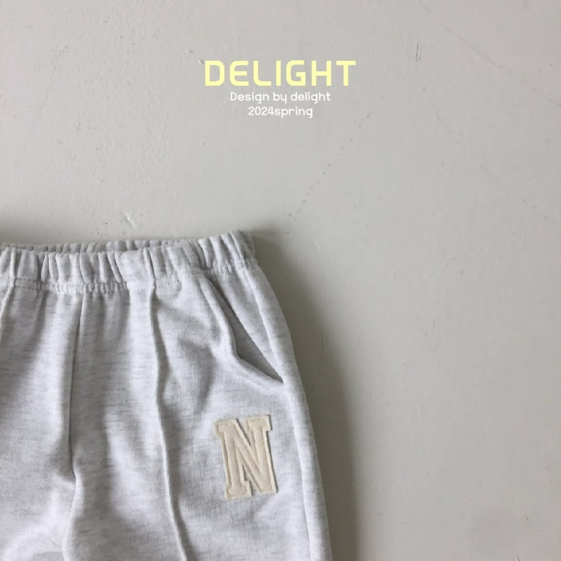 Delight - Korean Children Fashion - #designkidswear - N Embroidery Pintuck Pants - 3