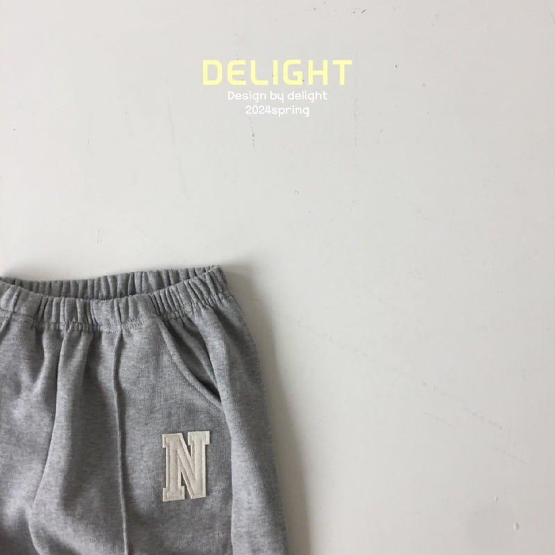 Delight - Korean Children Fashion - #fashionkids - N Embroidery Pintuck Pants - 5