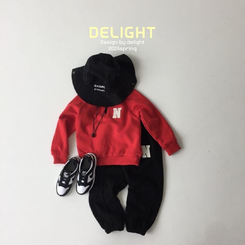Delight - Korean Children Fashion - #kidsshorts - N Embroidery Half Zip Up - 10
