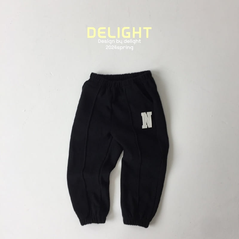 Delight - Korean Children Fashion - #kidsstore - N Embroidery Pintuck Pants - 7