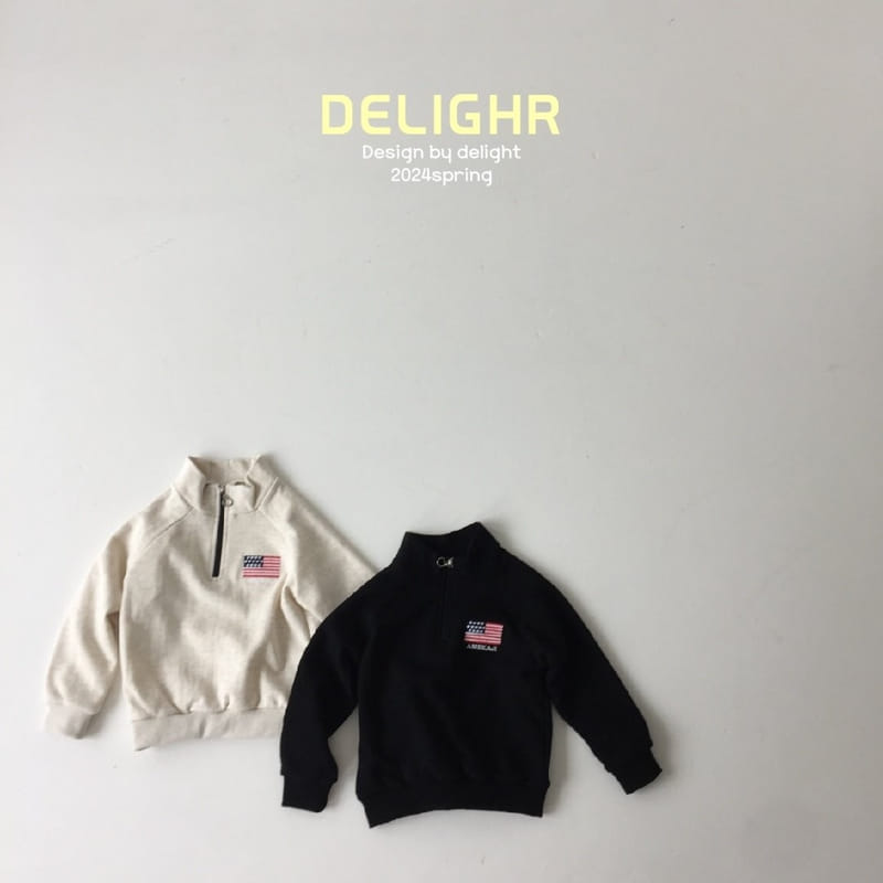 Delight - Korean Children Fashion - #magicofchildhood - American Half Zip Up - 3