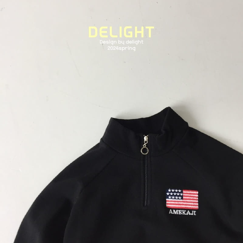 Delight - Korean Children Fashion - #magicofchildhood - American Half Zip Up - 4