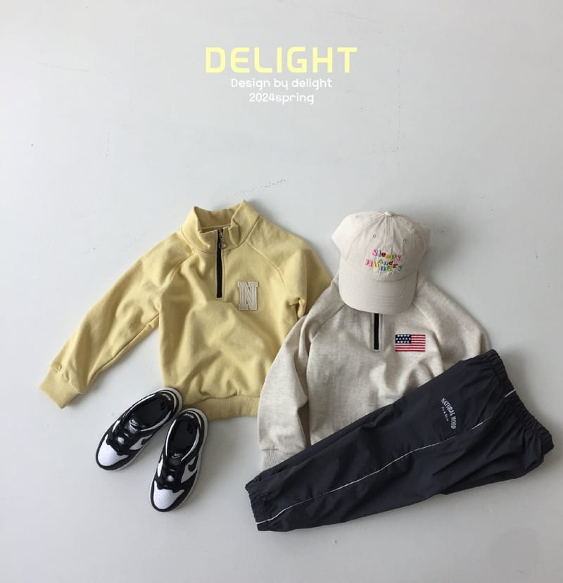 Delight - Korean Children Fashion - #stylishchildhood - American Half Zip Up - 8
