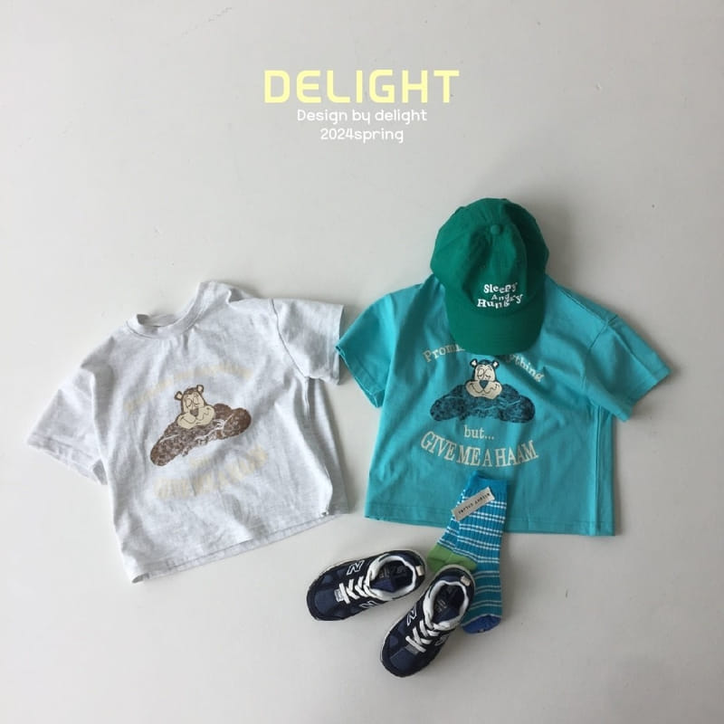 Delight - Korean Children Fashion - #stylishchildhood - Water Paint Bear Box Tee With Mom