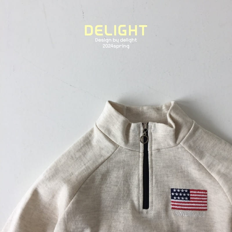 Delight - Korean Children Fashion - #todddlerfashion - American Half Zip Up - 6
