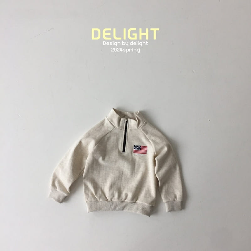 Delight - Korean Children Fashion - #toddlerclothing - American Half Zip Up - 7