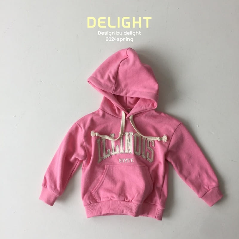 Delight - Korean Children Fashion - #toddlerclothing - Illinois Embroidery Hoody - 5