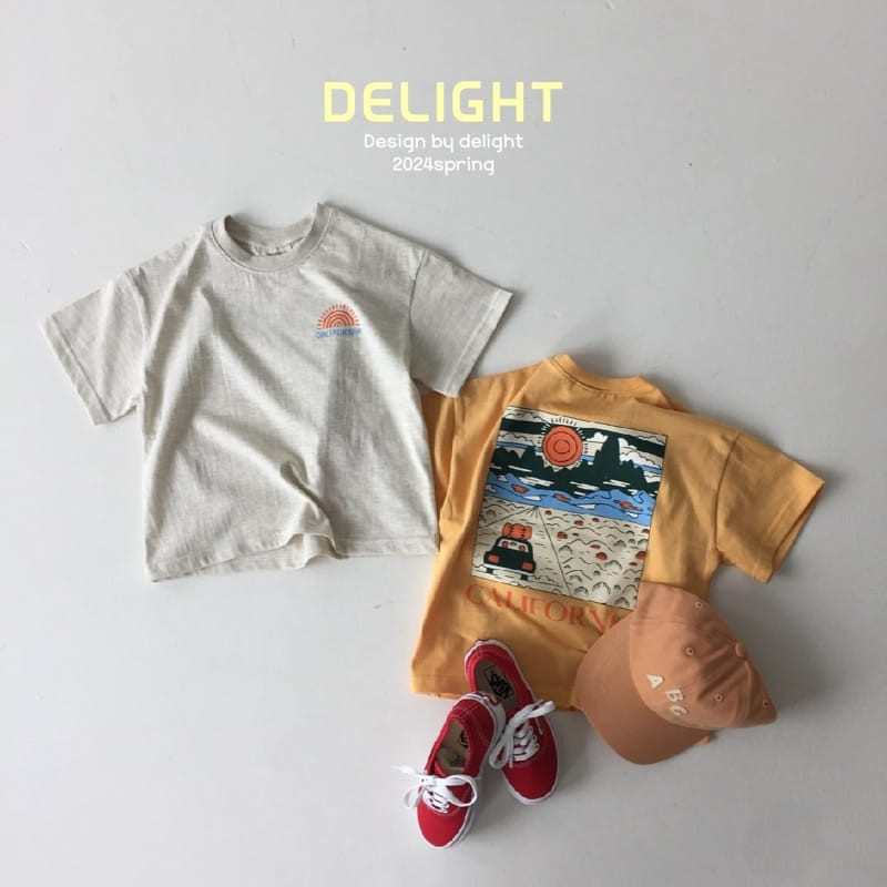Delight - Korean Children Fashion - #toddlerclothing - California Box Tee With Mom