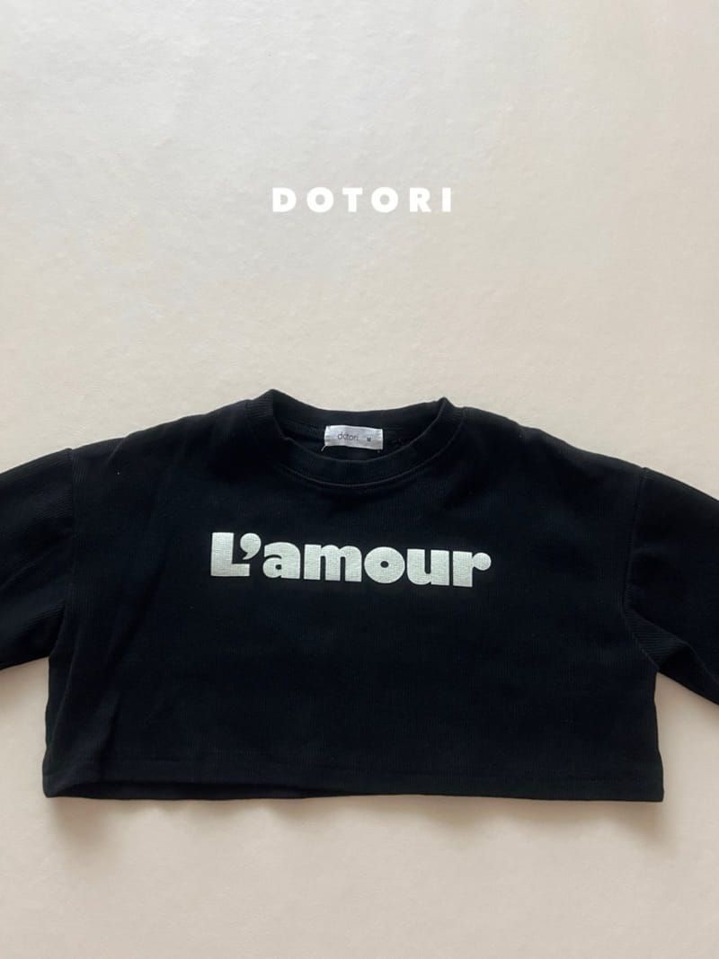 Dotori - Korean Children Fashion - #littlefashionista - Amour Crop Tee - 6