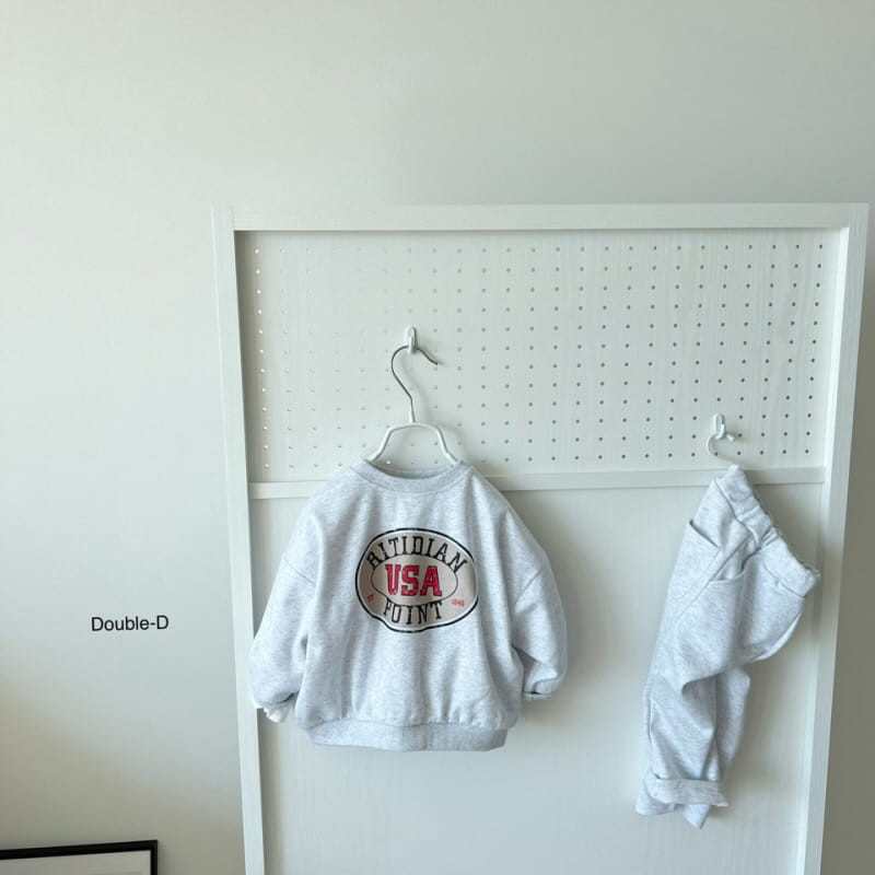 Doubled - Korean Children Fashion - #kidsshorts - USA Top Bottom Set - 5