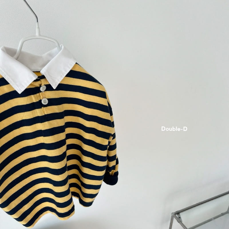 Doubled - Korean Children Fashion - #littlefashionista - Bee Collar Tee - 6