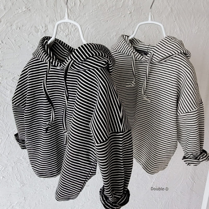 Doubled - Korean Children Fashion - #magicofchildhood - Line Hoody Tee