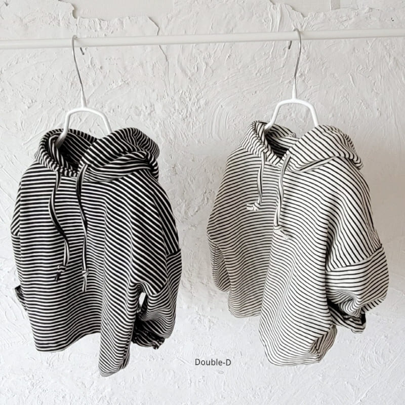 Doubled - Korean Children Fashion - #minifashionista - Line Hoody Tee - 2
