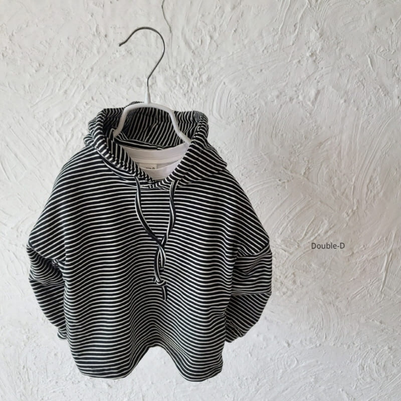 Doubled - Korean Children Fashion - #prettylittlegirls - Line Hoody Tee - 4
