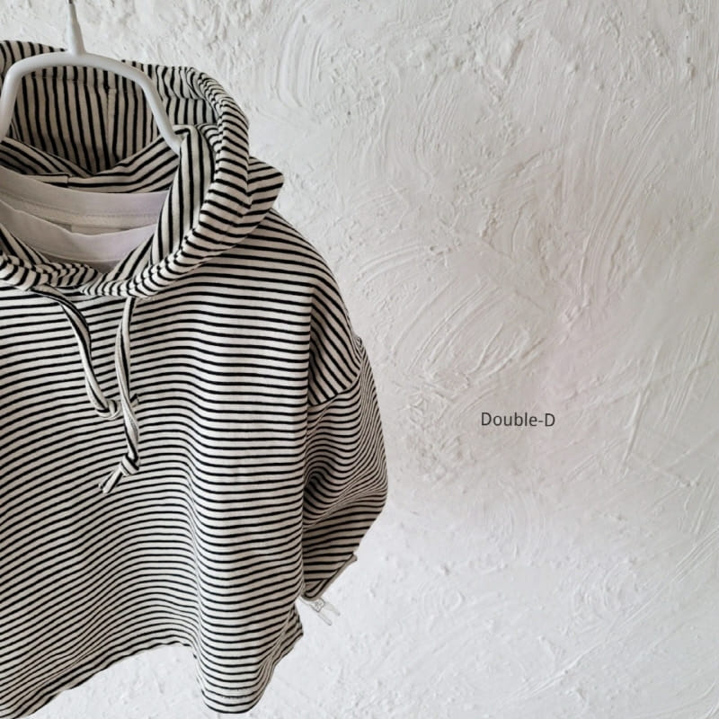Doubled - Korean Children Fashion - #toddlerclothing - Line Hoody Tee - 5