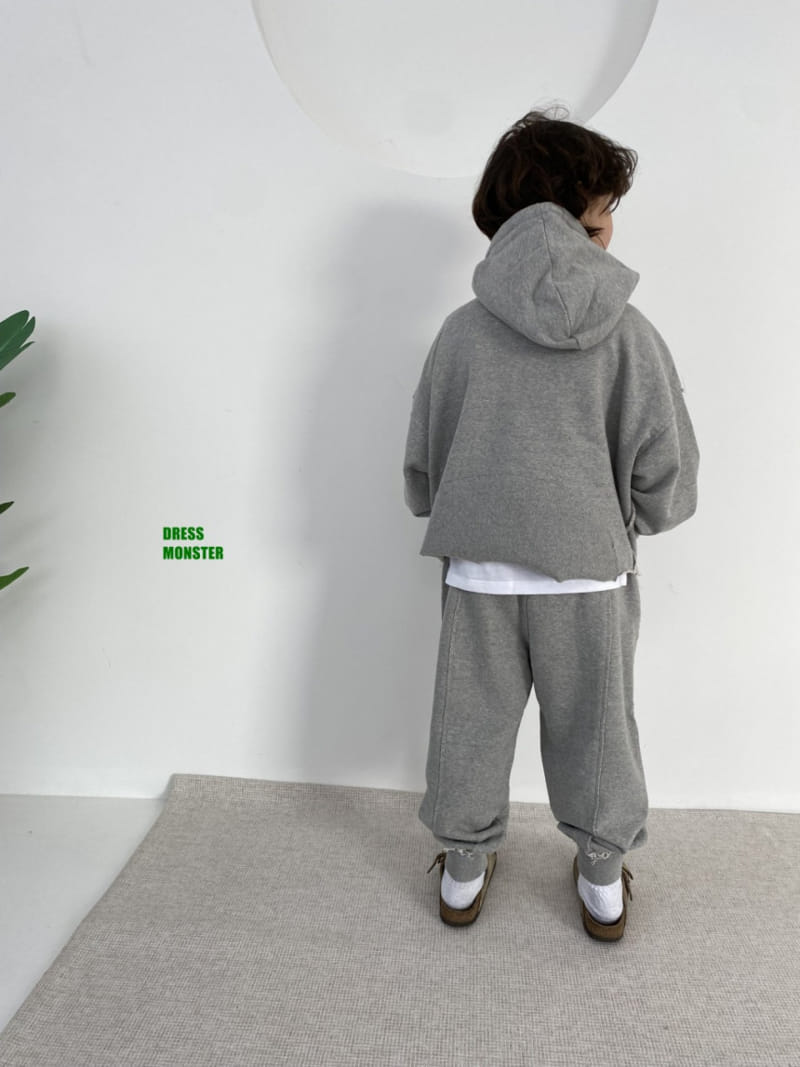 Dress Monster - Korean Children Fashion - #Kfashion4kids - Cutting Zip Up Top Bottom Set - 3